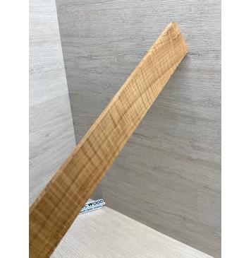 Клён Волнистый Печёный 180гр заготовка накладки для электрогитары Радиал А Волна ААА 9.5х54.5-48х535 мм (Уценка-сучки)-14