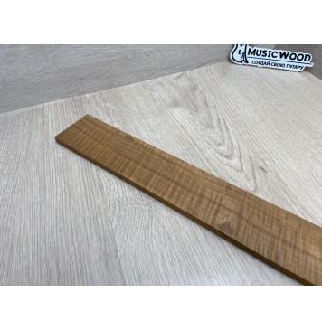 Клён Волнистый Печёный 180гр заготовка накладки для электрогитары Радиал А Волна ААА 9х59-50х545 мм (Уценка-сучки)-5