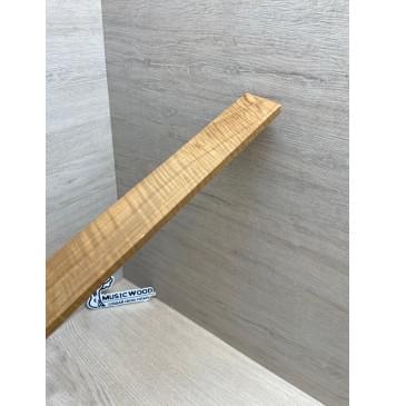 Клён Волнистый Печёный 180гр заготовка накладки для электрогитары Радиал А Волна ААА 9х59-50х545 мм (Уценка-сучки)-11