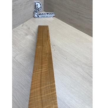 Клён Волнистый Печёный 180гр заготовка накладки для электрогитары Радиал А Волна ААА 9х59-50х545 мм (Уценка-сучки)-16