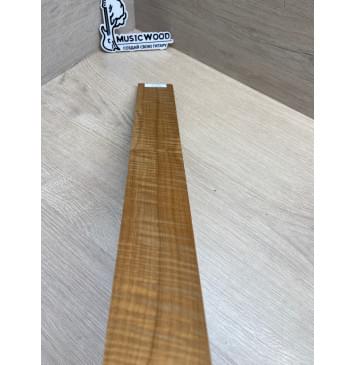 Клён Волнистый Печёный 180гр заготовка накладки для электрогитары Радиал А Волна ААА 9х59-50х545 мм (Уценка-сучки)-15