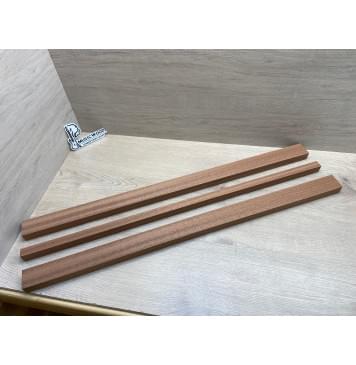 Сапели заготовка грифа для бас-гитары Радиал ААА 27х(47-21-47)х864 мм - из 3х частей-3