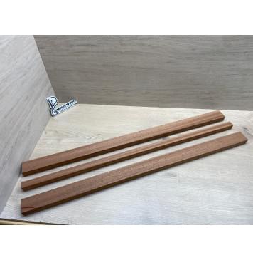 Сапели заготовка грифа для бас-гитары Радиал ААА 26х(46.5-23-46.5)х865 мм - из 3х частей-5