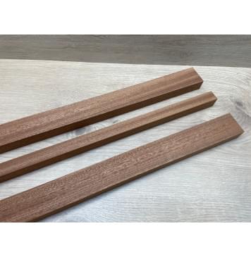 Сапели заготовка грифа для бас-гитары Радиал ААА 26х(46.5-23-46.5)х865 мм - из 3х частей-12