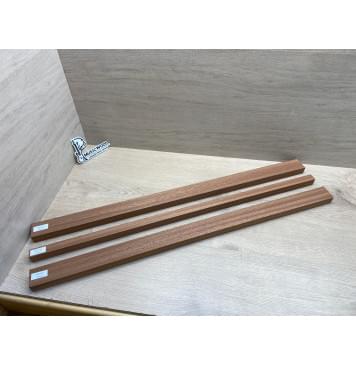 Сапели заготовка грифа для бас-гитары Радиал ААА 26х(46.5-23-46.5)х865 мм - из 3х частей-8