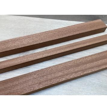 Сапели заготовка грифа для бас-гитары Радиал ААА 26х(46.5-23-46.5)х865 мм - из 3х частей-13