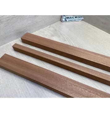 Сапели заготовка грифа электрогитары Радиал ААА 26.5х(47.5-20.5-47.5)х663 мм - из 3х частей-8