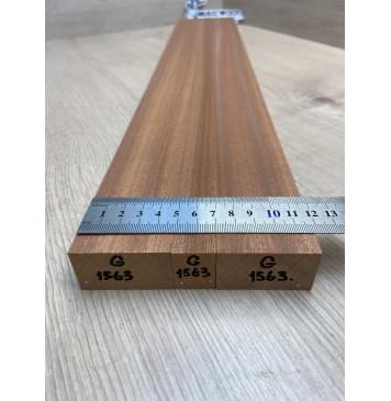 Сапели заготовка грифа электрогитары Радиал ААА 26.5х(47.5-20.5-47.5)х663 мм - из 3х частей-3