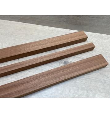 Сапели заготовка грифа электрогитары Радиал ААА 26х(47-23-47)х662 мм - из 3х частей-8