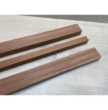 Сапели заготовка грифа электрогитары Радиал ААА 27х(48-23.5-48)х663 мм - из 3х частей-7