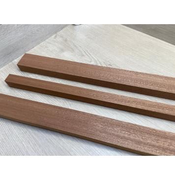 Сапели заготовка грифа электрогитары Радиал ААА 27х(48-23.5-48)х663 мм - из 3х частей-8