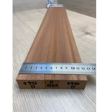 Сапели заготовка грифа электрогитары Радиал ААА 27х(48-23.5-48)х663 мм - из 3х частей-2