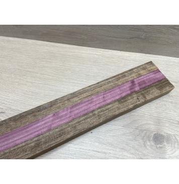 Овенгкол/Амарант заготовка для переклеенного грифа безголовой гитары Радиал ААА 23.5х(23.5-23.5-23.5)х592 мм - из 3х частей-1