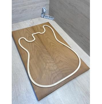 Клён Белый Печёный 180гр заготовка на топ Смешанный ААА 19х169х525 мм - 2 шт (книжкой)-1