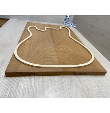 Клён Белый Печёный 180гр заготовка на топ Смешанный ААА 19х169х525 мм - 2 шт (книжкой)-2