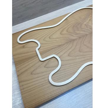 Клён Белый Печёный 180гр заготовка на топ Смешанный ААА 19х169х525 мм - 2 шт (книжкой)-3