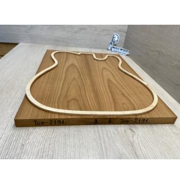 Клён Печёный 180 гр заготовка на топ Тангент ААА 20х170х445 мм - 2 шт.(книжкой)-2