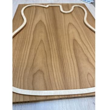 Клён Печёный 180 гр заготовка на топ Тангент ААА 20х170х445 мм - 2 шт.(книжкой)-3