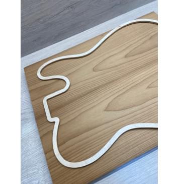 Клён Печёный 180 гр заготовка на топ Тангент ААА 20х170х445 мм - 2 шт.(книжкой)-4