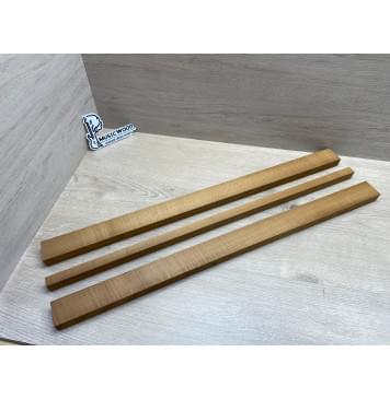 Клён Печёный 180гр заготовка для грифа электрогитары Радиал АА 23х(44.5-18.5-44.5)х710 мм - из 3х частей-7