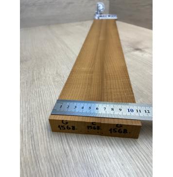 Клён Печёный 180гр заготовка для грифа электрогитары Радиал АА 23х(44.5-18.5-44.5)х710 мм - из 3х частей-2