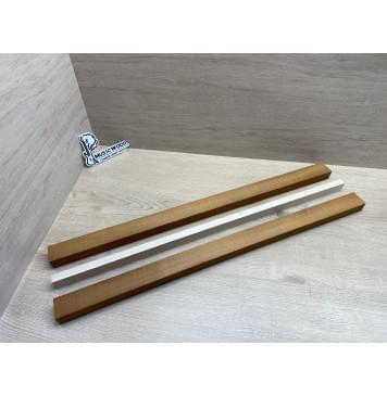 Клён Волнистый Печёный 180гр/Клён Белый заготовка для переклеенного грифа электрогитары Радиал АА 27х(40-16-40)х715 мм - из 3х частей-6