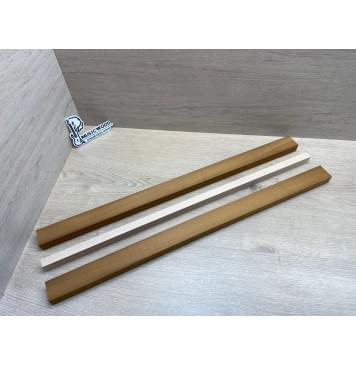 Клён Печёный 180гр/Клён Белый заготовка для переклеенного грифа электрогитары Радиал ААА 25х(42-18.5-42)х720 мм - из 3х частей-4