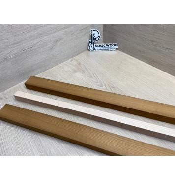 Клён Печёный 180гр/Клён Белый заготовка для переклеенного грифа электрогитары Радиал ААА 25х(42-18.5-42)х720 мм - из 3х частей-8