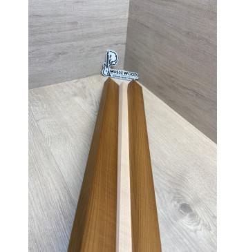 Клён Печёный 180гр/Клён Белый заготовка для переклеенного грифа электрогитары Радиал ААА 25х(42-18.5-42)х720 мм - из 3х частей-6