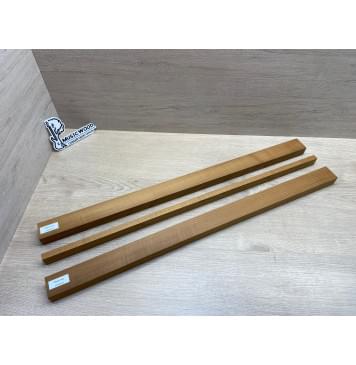 Клён Печёный 180гр заготовка для грифа электрогитары Радиал АА 26х(42-13-42)х715 мм - из 3х частей-10