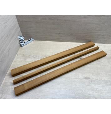 Клён Печёный 180гр заготовка для грифа электрогитары Радиал АА 26х(44-18.5-44)х720 мм - из 3х частей-8