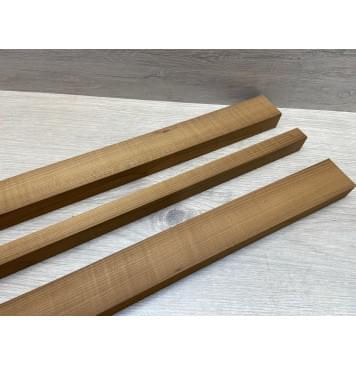 Клён Печёный 180гр заготовка для грифа электрогитары Радиал АА 26х(44-18.5-44)х720 мм - из 3х частей-7