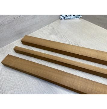 Клён Печёный 180гр заготовка для грифа электрогитары Радиал АА 26х(44-18.5-44)х720 мм - из 3х частей-9