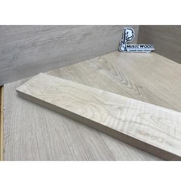 Клён Белый Явор, Волнистый заготовка грифа для электрогитары Тангент А Волна ААА 27х99х760 мм-4