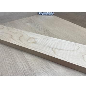 Клён Белый Явор, Волнистый заготовка грифа для электрогитары Тангент А Волна ААА 27х99х760 мм-11