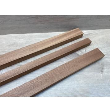 Сапели заготовка сквозного грифа гитары Радиал А 29х(47-28-47)х1015 мм - из 3х частей-11