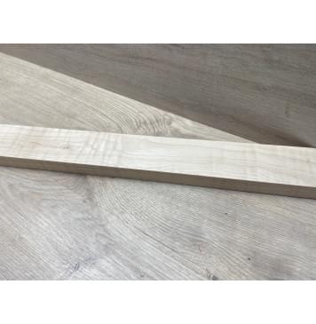 Клён Белый Явор, Волнистый заготовка для переклеенного сквозного грифа гитары Радиал А Волна ААА 20х57х126 мм-1