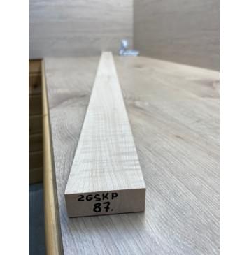 Клён Белый Явор, Волнистый заготовка для переклеенного сквозного грифа гитары Радиал А Волна ААА 20х57х126 мм-2