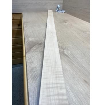 Клён Белый Явор, Волнистый заготовка для переклеенного сквозного грифа гитары Радиал А Волна ААА 20х57х126 мм-6