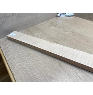 Клён Белый Явор, Волнистый заготовка для переклеенного сквозного грифа гитары Радиал А Волна ААА 20х57х126 мм-7