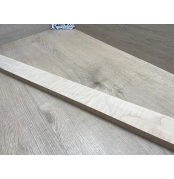 Клён Белый Явор, Волнистый заготовка для переклеенного сквозного грифа гитары Радиал А Волна ААА 20х57х126 мм-8