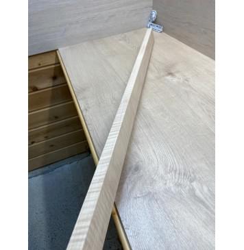 Клён Белый Явор, Волнистый заготовка для переклеенного сквозного грифа гитары Радиал А Волна ААА 20х57х126 мм-7