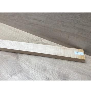 Клён Белый Явор, Волнистый заготовка для переклеенного сквозного грифа гитары Радиал А Волна ААА 20х57х126 мм-11