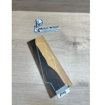 Зирикот заготовка накладки на головку грифа Смешанный АА 3.5х90-79х245 мм-0