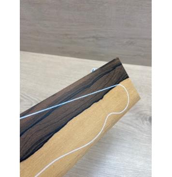 Зирикот заготовка накладки на головку грифа Смешанный АА 7х85-78х235 мм-2