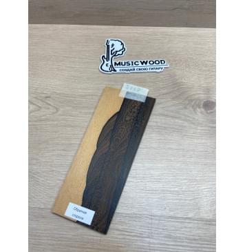 Зирикот заготовка накладки на головку грифа Смешанный ААА 5х94-78х215 мм-2