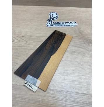 Зирикот заготовка накладки на головку грифа Смешанный ААА 5х117-77х215 мм-1
