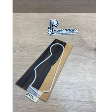 Зирикот заготовка накладки на головку грифа Смешанный ААА 5х117-77х215 мм-0