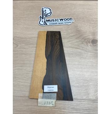 Зирикот заготовка накладки на головку грифа Смешанный ААА 5х117-77х215 мм-3