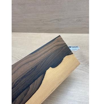 Зирикот заготовка накладки на головку грифа Смешанный ААА 7х110х222 мм-4